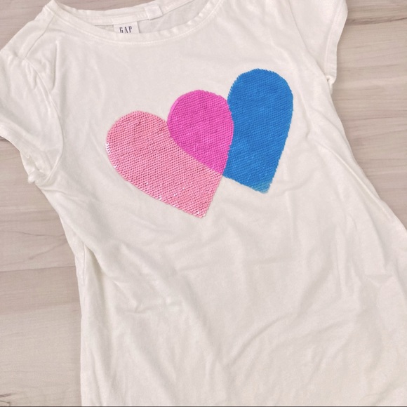 🌸3/$30🌸 GAP Kids Sequin Girls’ Tee - Picture 3 of 5